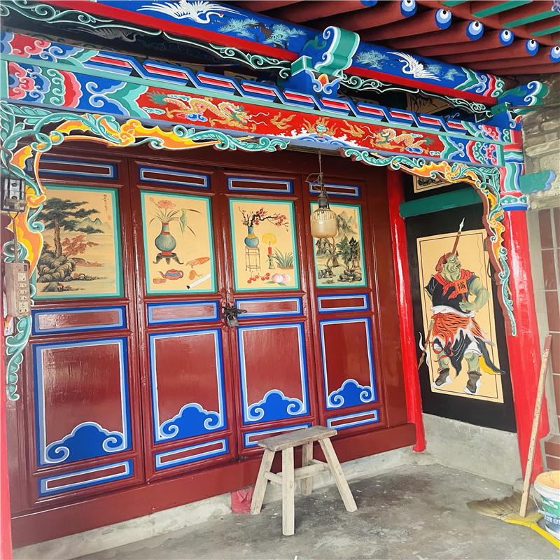 西安古建彩绘，千年艺术的璀璨绽放