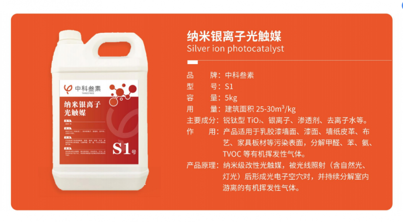 纳米银离子光触媒