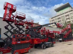 普宁直臂车出租：厂房建设高楼层作业，比传统设备省30%时间​