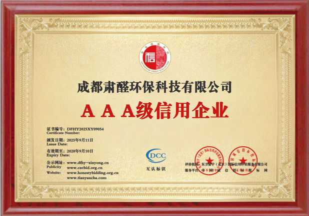 3A级信用企业证书