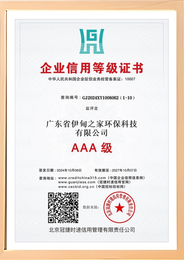 企业信用等级证书