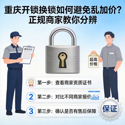 重庆开锁换锁如何避免乱加价？正规