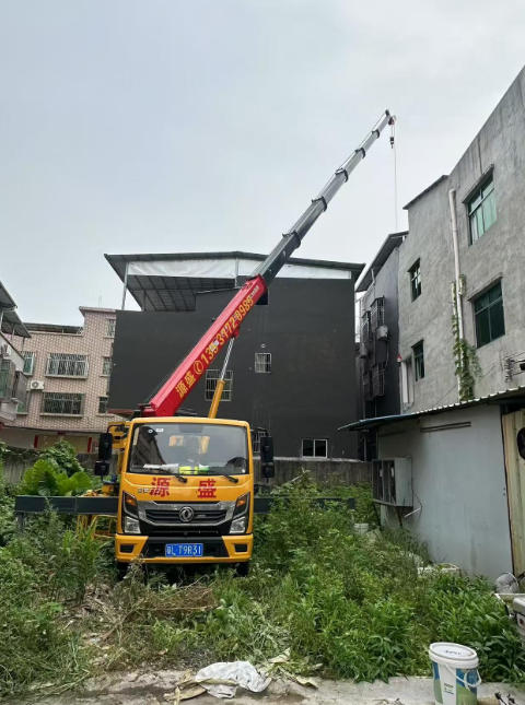 平山25吨吊车出租跨度太大敢吊吗?超远作业方案设计